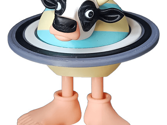 Juguete Italian Brainrot Articulado - Vaca Saturno Saturnita 1