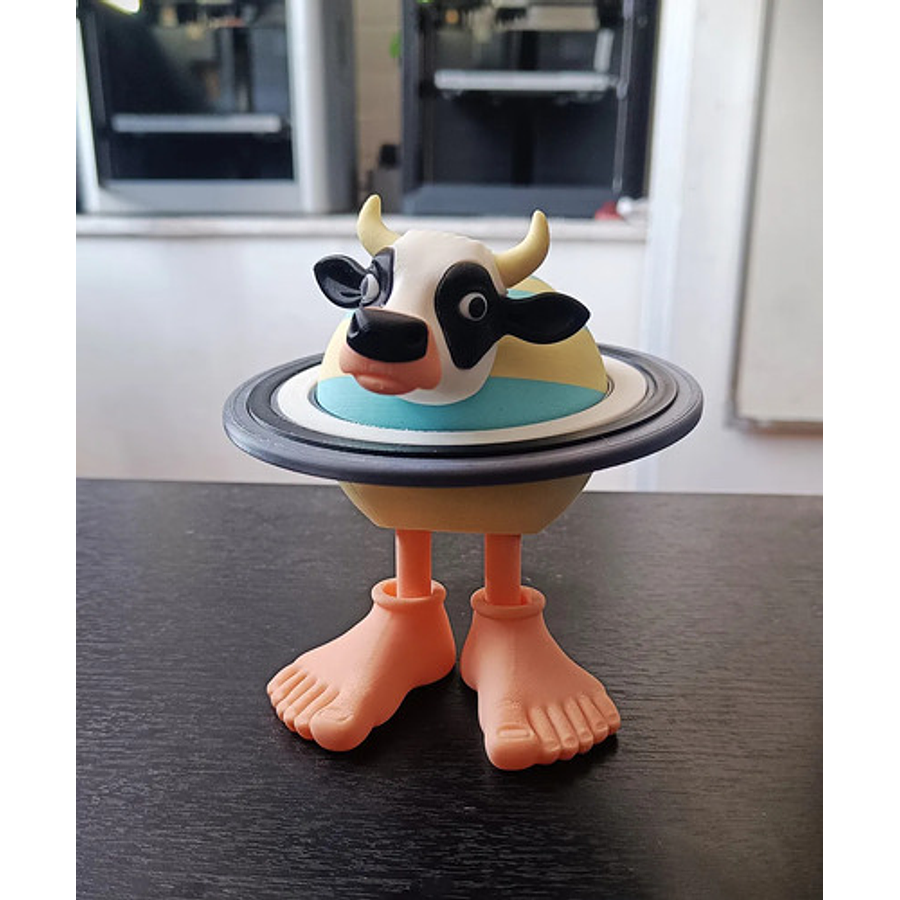 Juguete Italian Brainrot Articulado - Vaca Saturno Saturnita