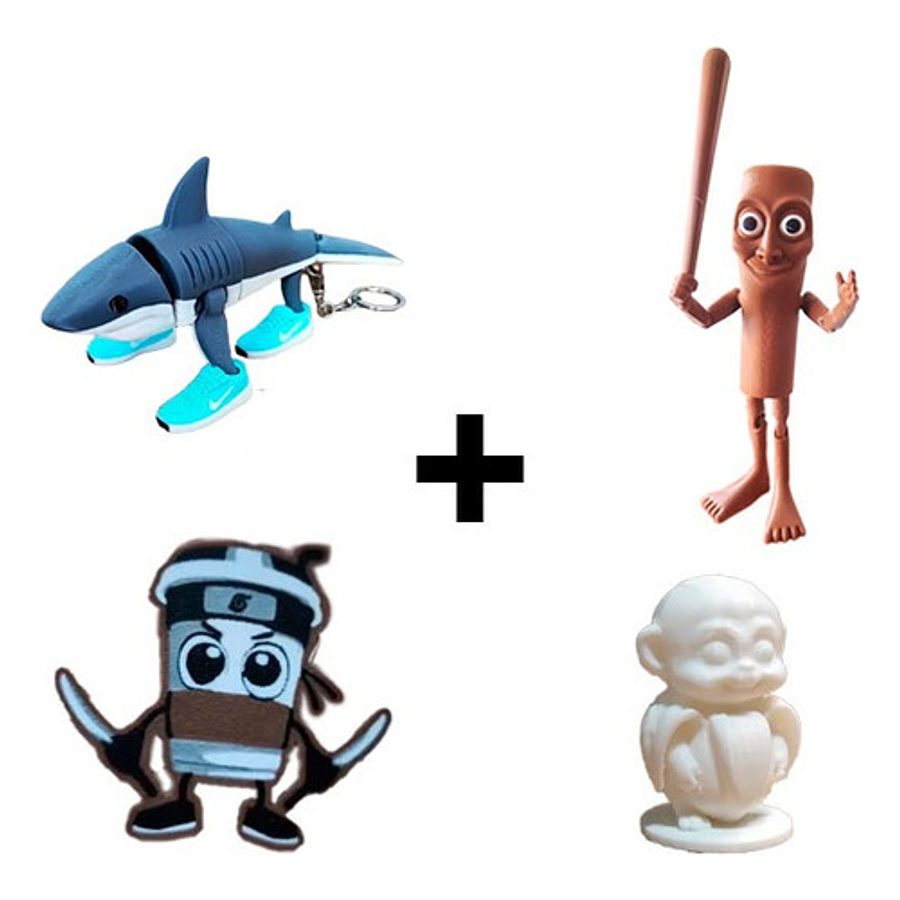 Figuras Italian Brainrot Pack Coleccionable (4 Unidades)