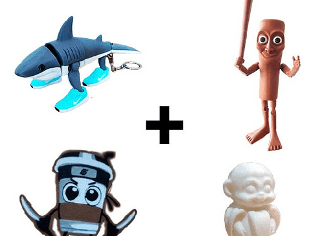 Figuras Italian Brainrot Pack Coleccionable (4 Unidades) 1