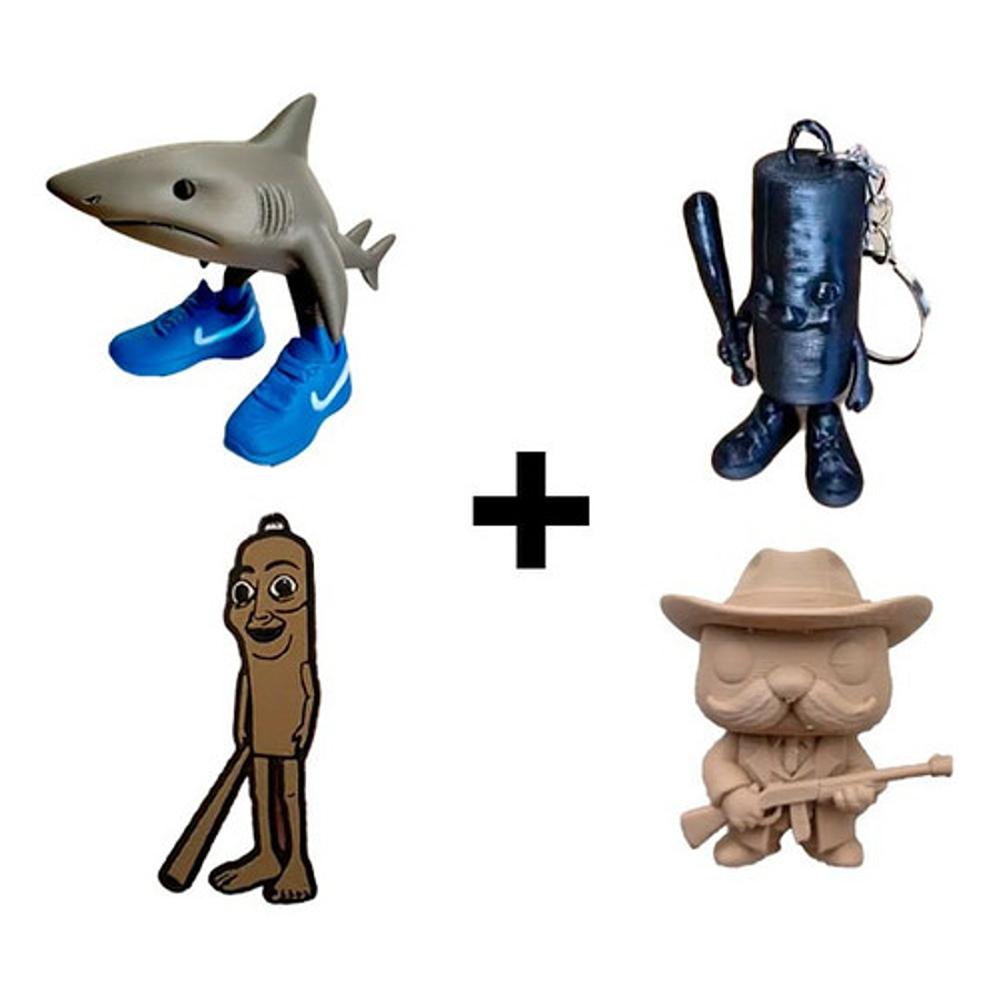 Figuras Italian Brainrot Pack Coleccionable (4 Unidades)