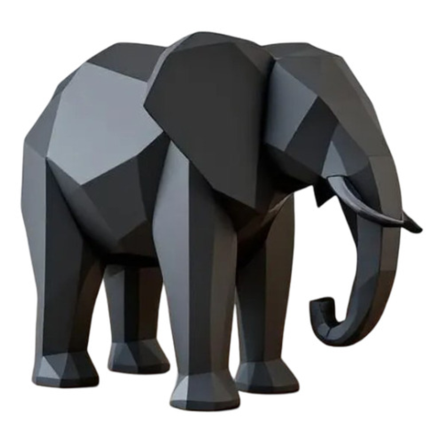 Decoración - Elefante Polígono Minimalista