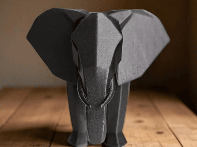 Decoración - Elefante Polígono Minimalista 3