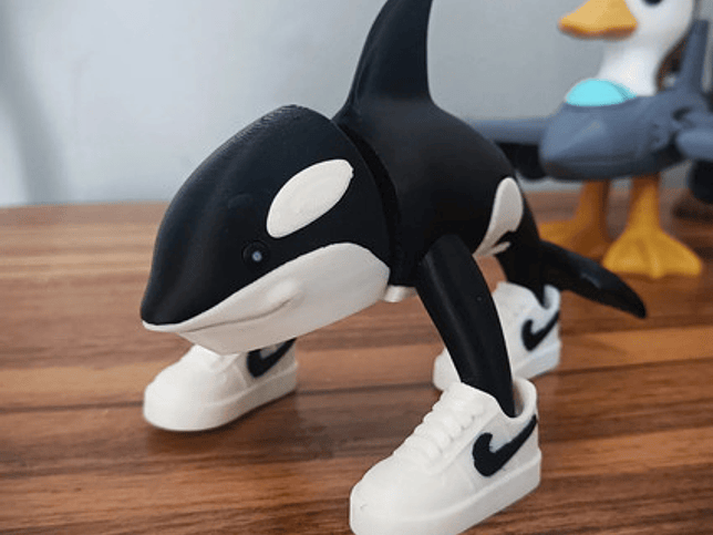 Juguete Italian Brainrot Articulado - Orcalero Orcala 4