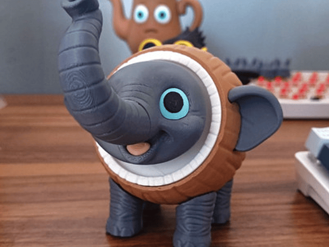 Juguete Italian Brainrot Articulado - Cocofanto Elefanto 2