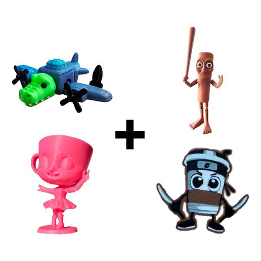 Figuras Italian Brainrot Pack Coleccionable (4 Unidades)