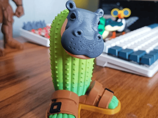 Juguete Italian Brainrot Articulado - Il Cacto Hipopotamo 3