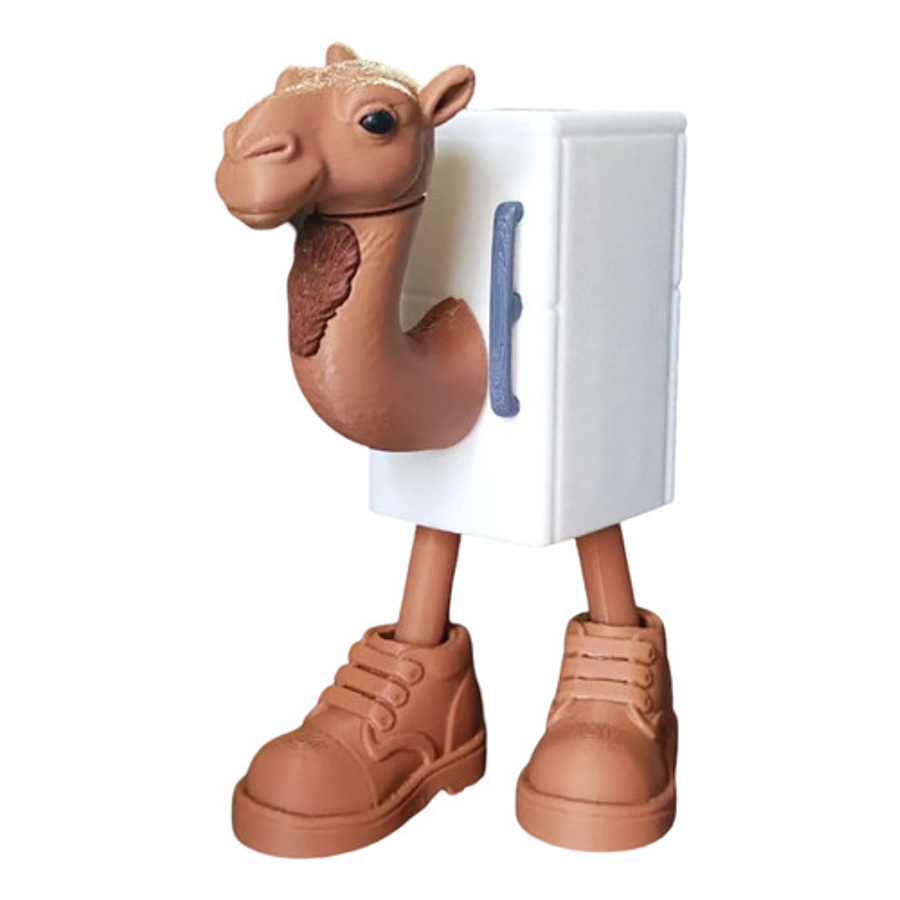 Juguete Italian Brainrot Articulado - Frigo Camello