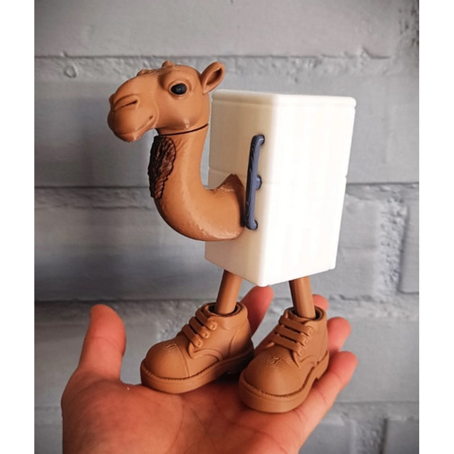 Juguete Italian Brainrot Articulado - Frigo Camello