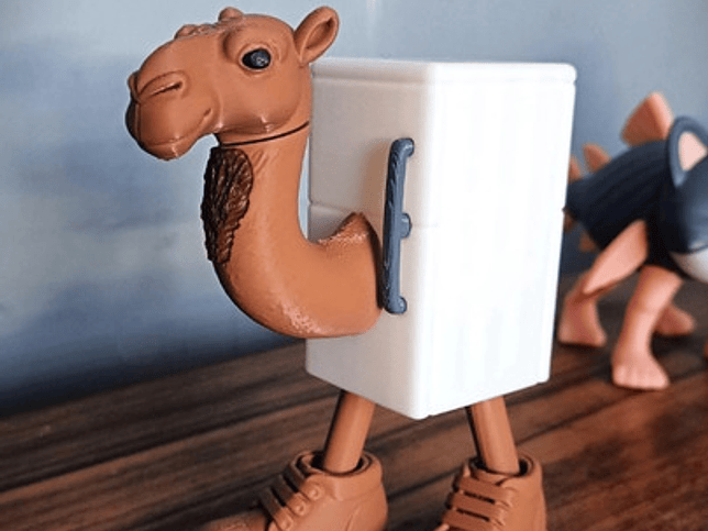 Juguete Italian Brainrot Articulado - Frigo Camello 4