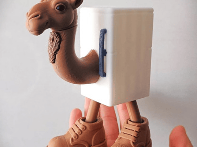 Juguete Italian Brainrot Articulado - Frigo Camello 5