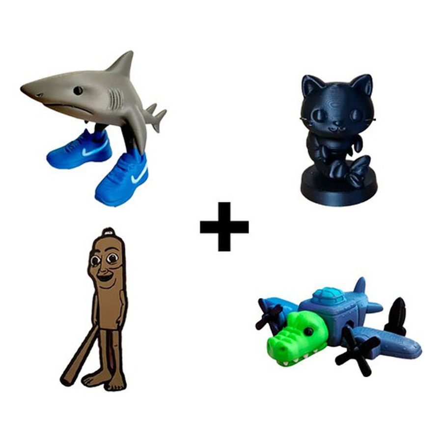 Figuras Italian Brainrot Pack Coleccionable (4 Unidades)