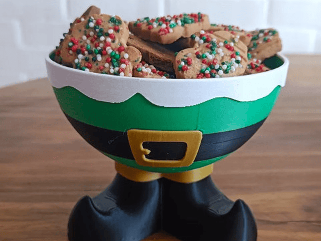 Fuentes Navideñas Con Forma De Pies 2