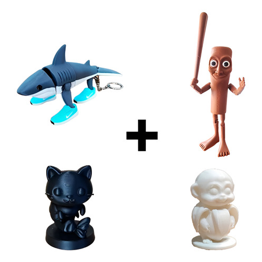 Figuras Italian Brainrot Pack Coleccionable (4 Unidades)