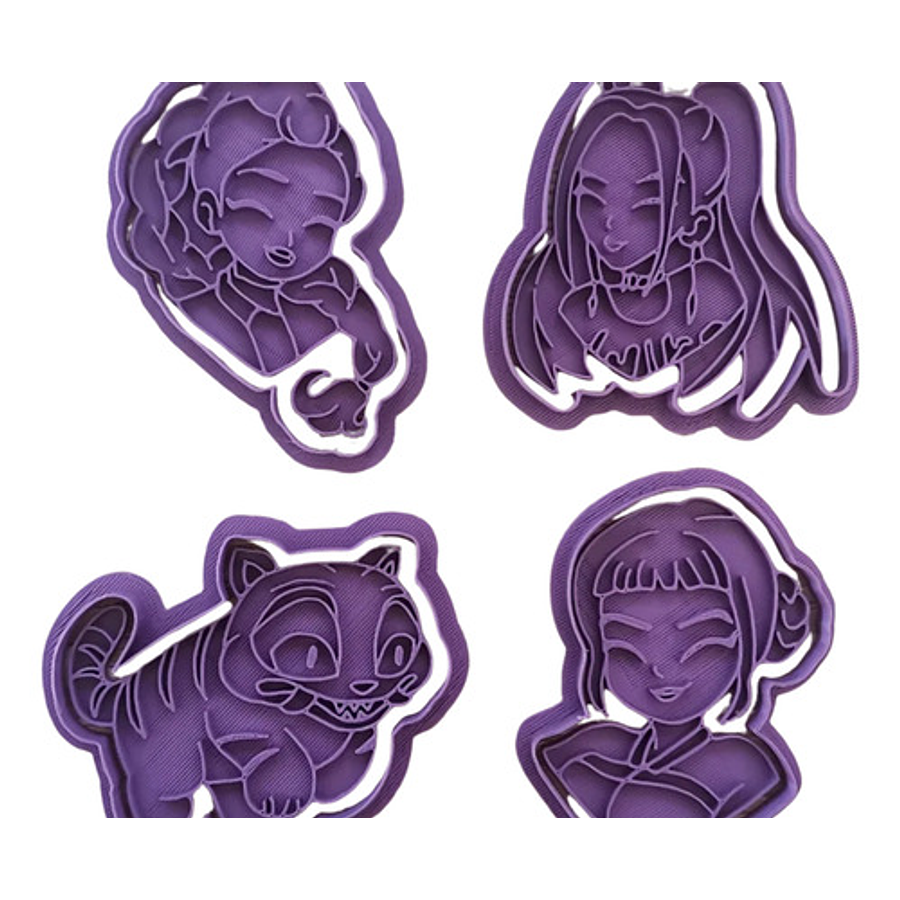 Corta Galletas (pack 4) - Kpop Demon Hunters