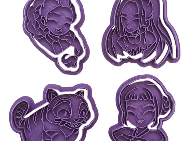 Corta Galletas (pack 4) - Kpop Demon Hunters 1