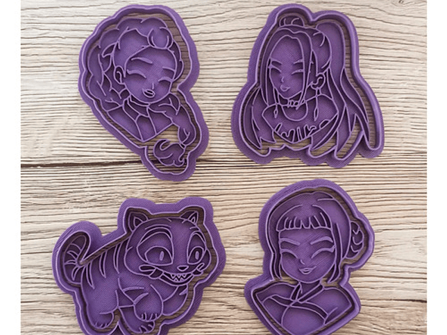 Corta Galletas (pack 4) - Kpop Demon Hunters 3