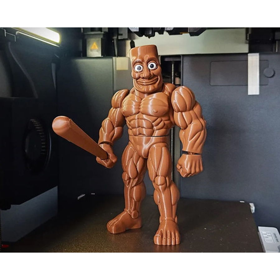 Juguete Italian Brainrot - Tung Tung Tung Muscle Sahur