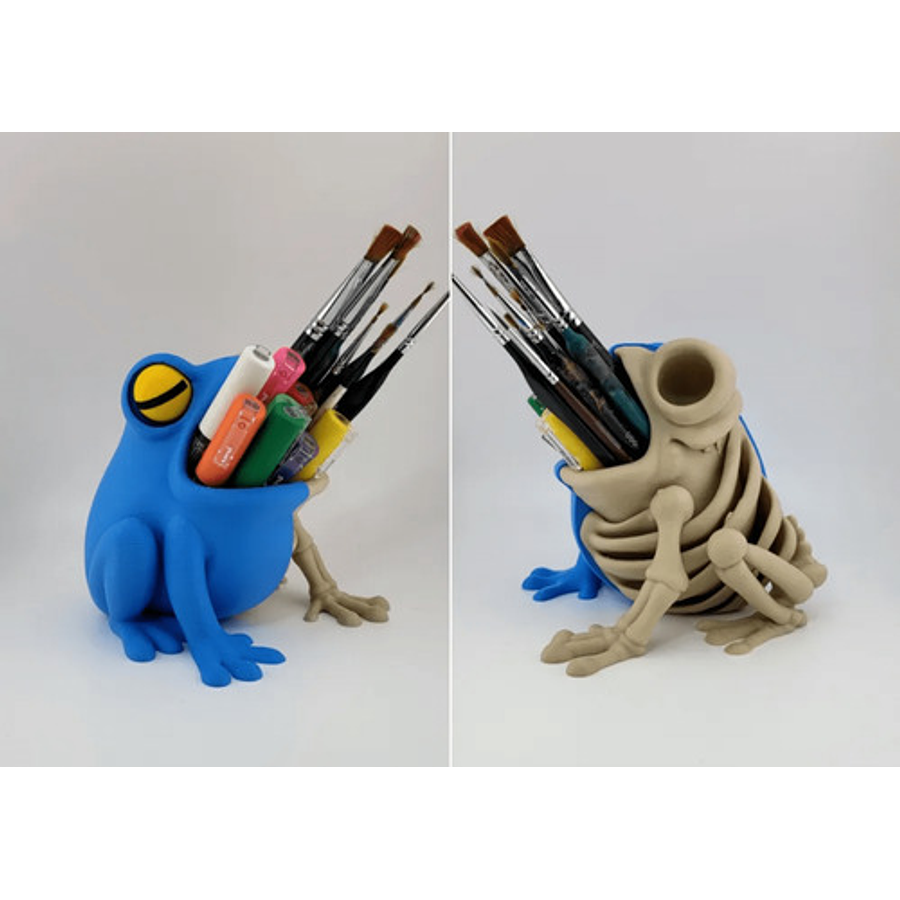 Soporte Para Bolígrafos - Esqueleto De Rana