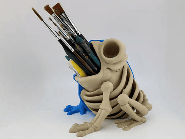 Soporte Para Bolígrafos - Esqueleto De Rana 4