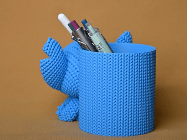 Portalápices - Diseño Stitch Estilo Tejido 4