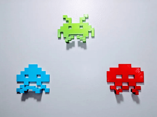 Perchero Para Audífonos - Space Invaders 3