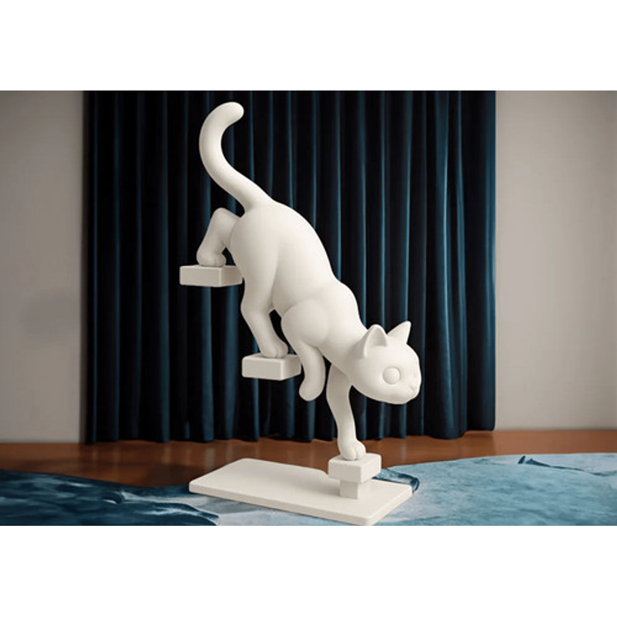 Decoración Gato En Escalera