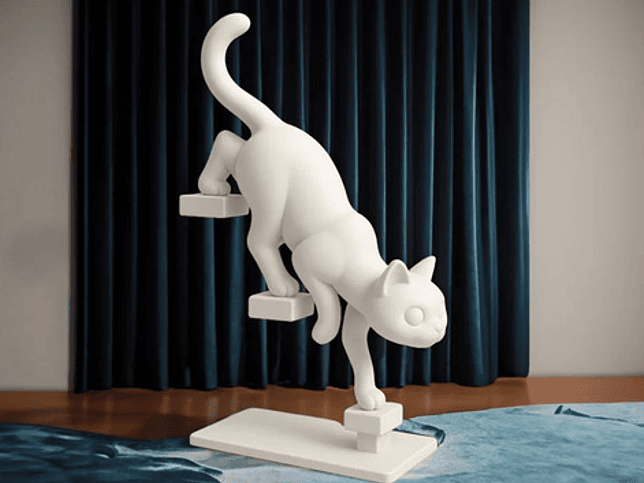 Decoración Gato En Escalera 2