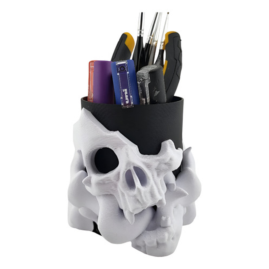 Portalápices - Diseño Calavera