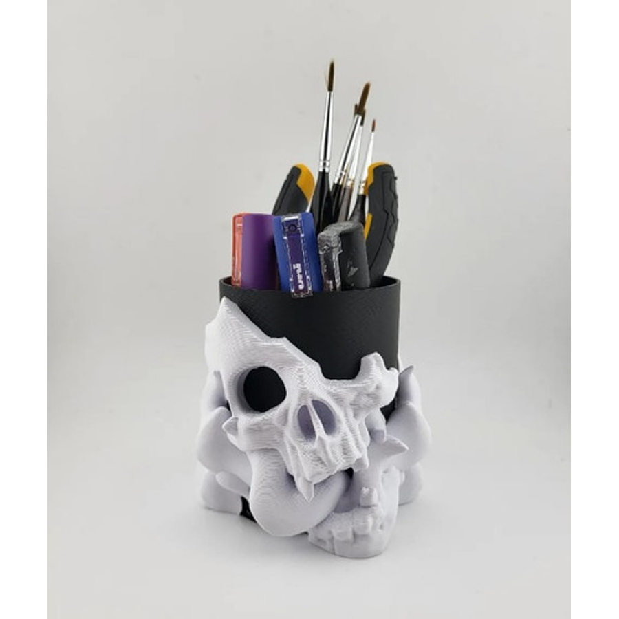 Portalápices - Diseño Calavera