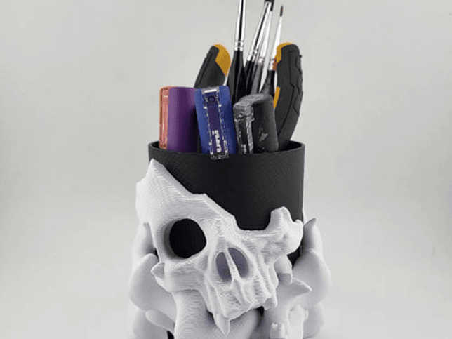 Portalápices - Diseño Calavera 2