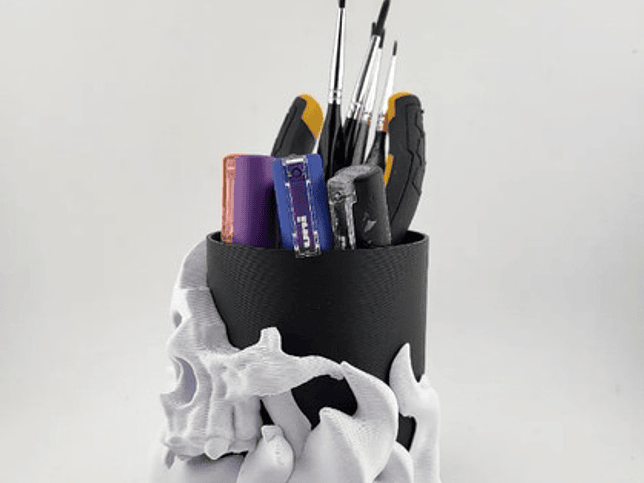 Portalápices - Diseño Calavera 3