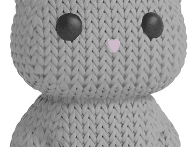 Mini Figura - Gato Estilo Tejido 1