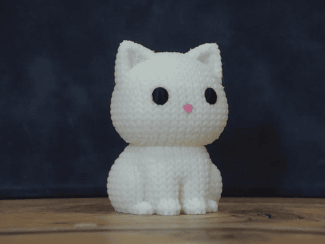 Mini Figura - Gato Estilo Tejido 4