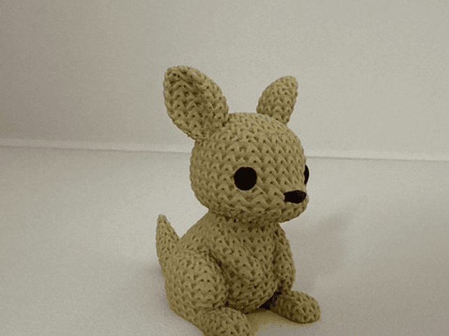 Mini Figura - Canguro Estilo Tejido 2