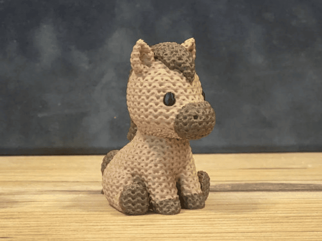 Mini Figura - Caballo Estilo Tejido 3