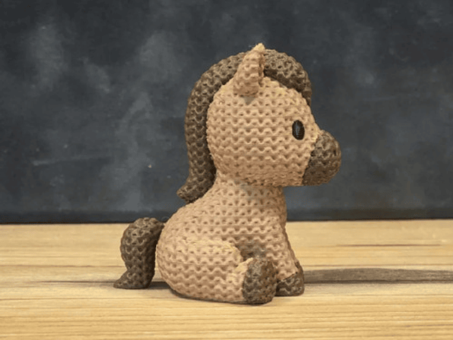 Mini Figura - Caballo Estilo Tejido 4