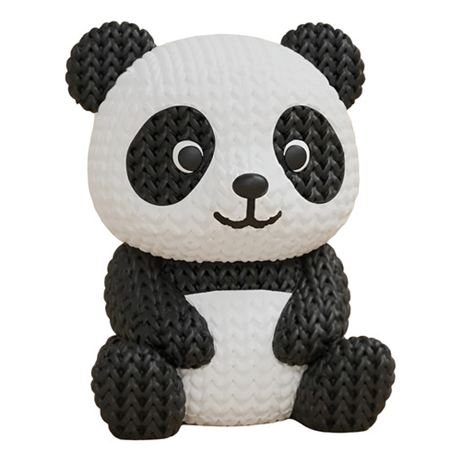 Mini Figura - Panda Estilo Tejido