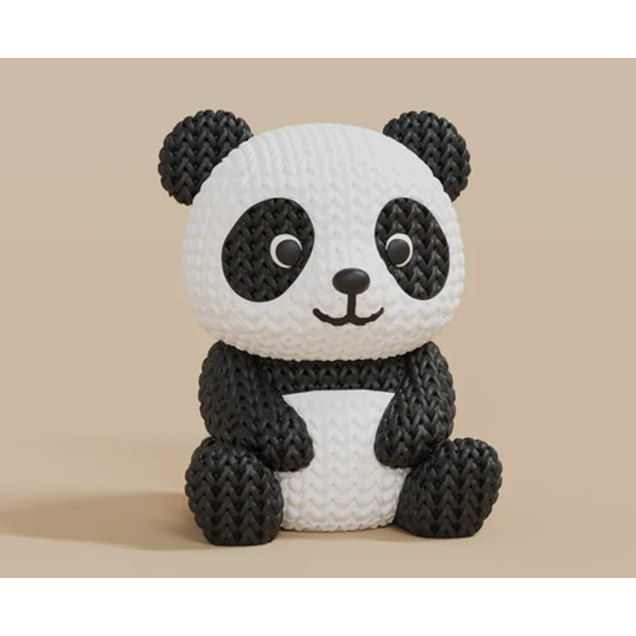 Mini Figura - Panda Estilo Tejido