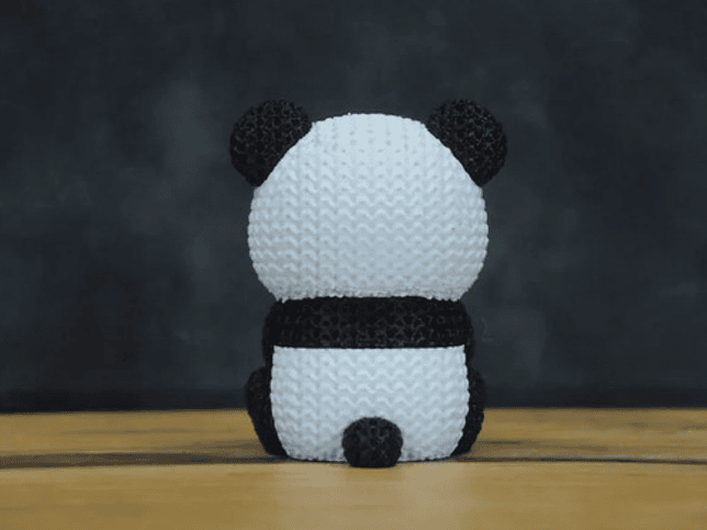 Mini Figura - Panda Estilo Tejido 5
