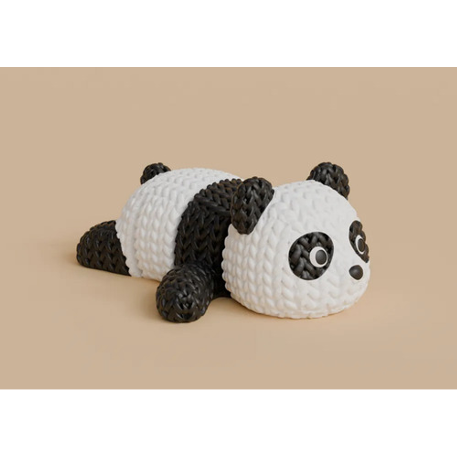 Llavero Panda - Estilo Tejido