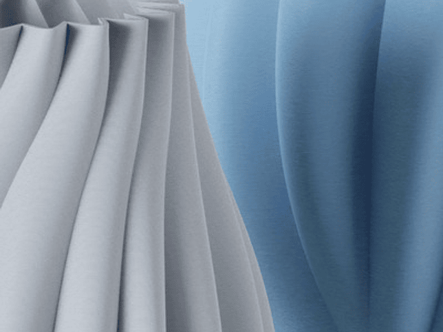 Jarrón Orgánico Moderno Azul Claro 3