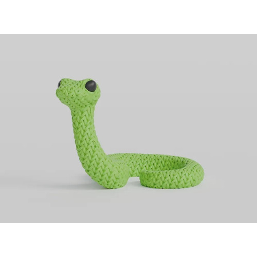 Mini Figura - Serpiente Estilo Tejido