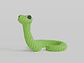 Mini Figura - Serpiente Estilo Tejido - Miniatura 2
