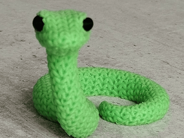 Mini Figura - Serpiente Estilo Tejido 3