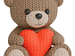 Mini Figura - Osito Estilo Tejido - Miniatura 1