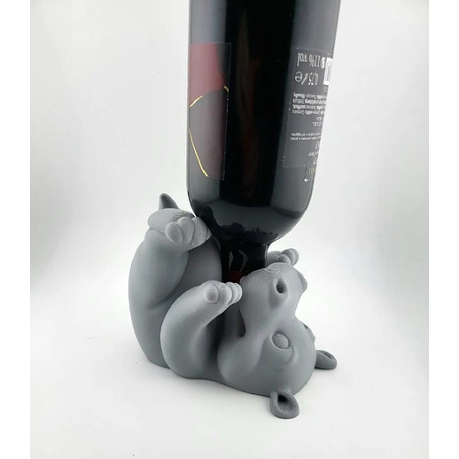 Porta Vino - Diseño Hipopótamo