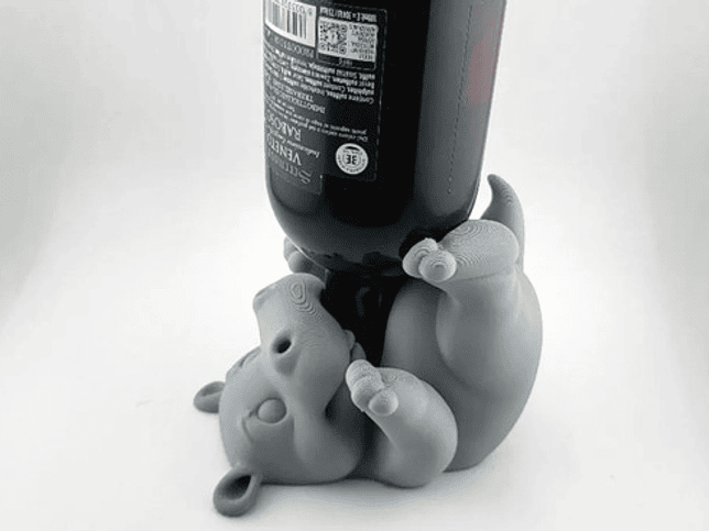 Porta Vino - Diseño Hipopótamo 3