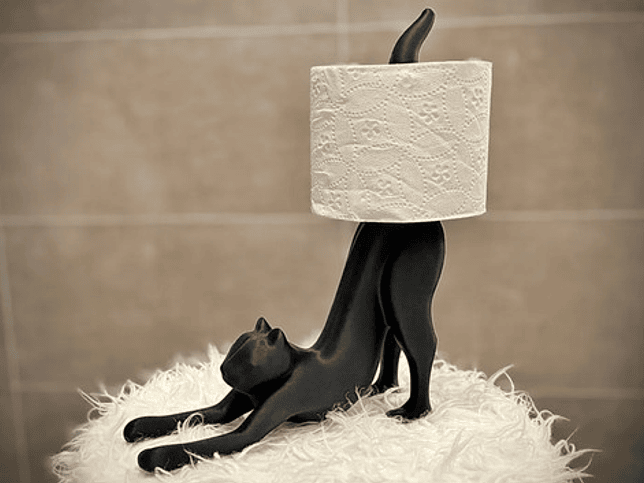 Soporte Papel Higiénico - Gato 3