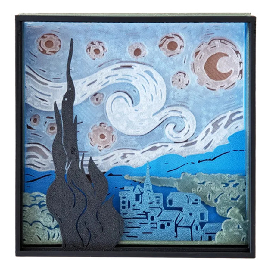 Cuadro 3d - Noche Estrellada